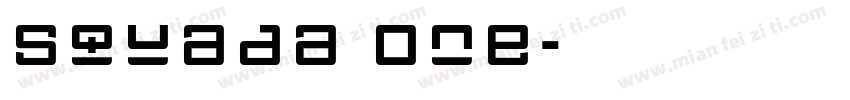 Squada One字体转换
